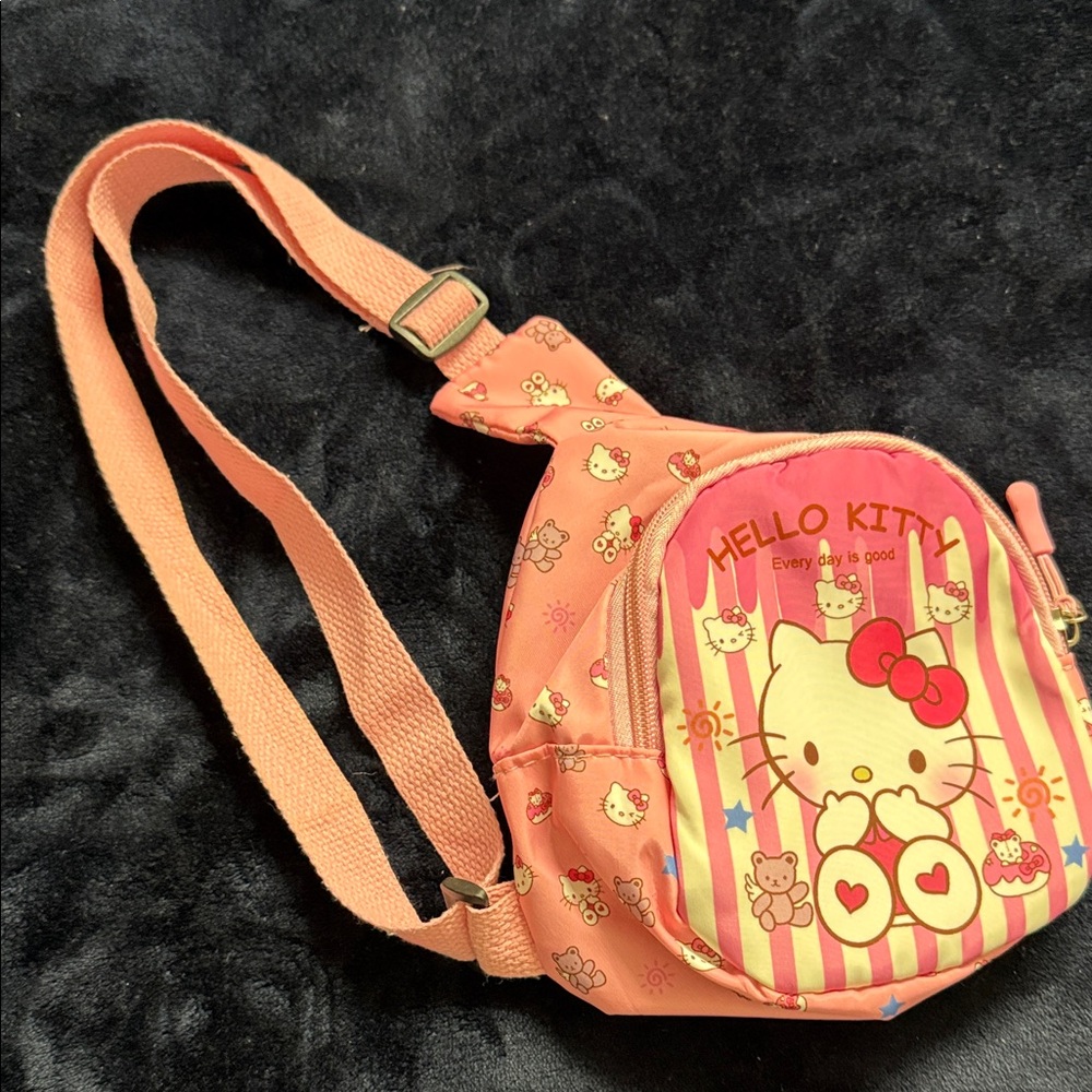 Hello Kitty Pink and Peach Kids Crossbody Bag